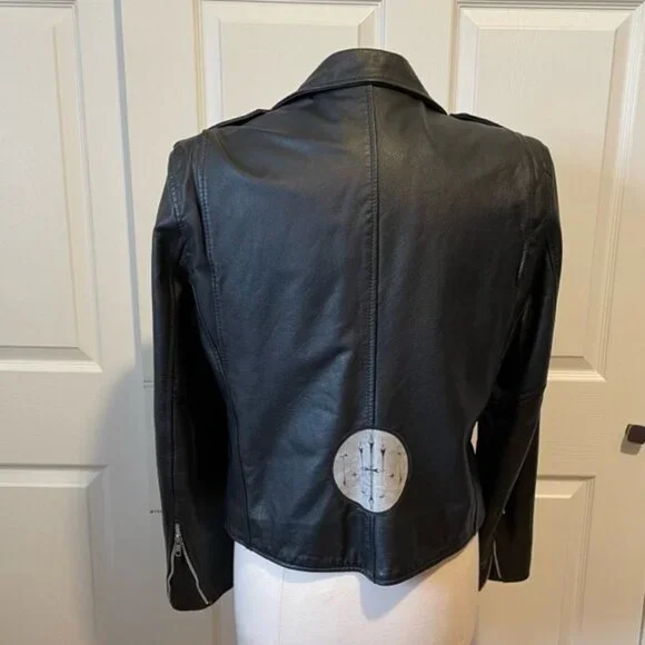 Vintage Berman's Leather 80's Motorcycle Jacket Size Small - Picture 14 of 16